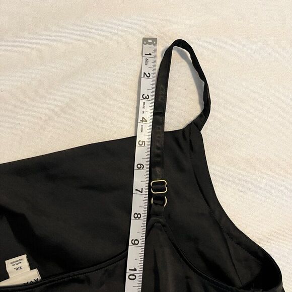 NWT Women's Ava & Viv Black Satin Tank Top - XXL - NWT - Picture 7 of 11